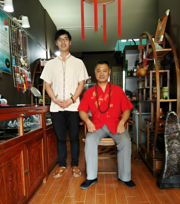 唐清元与明易堂丁立柏丁峰先生