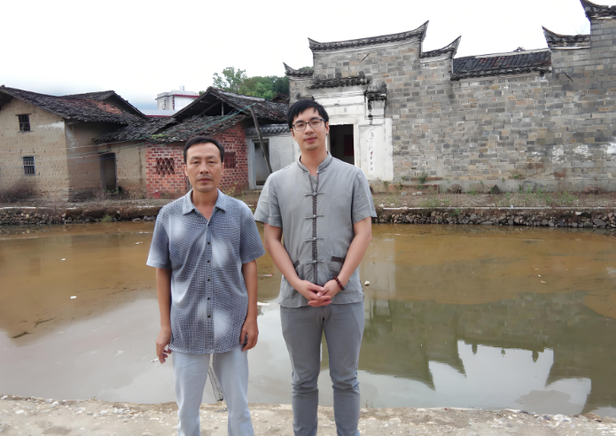 唐清元与三僚村若文堂曾庆银先生